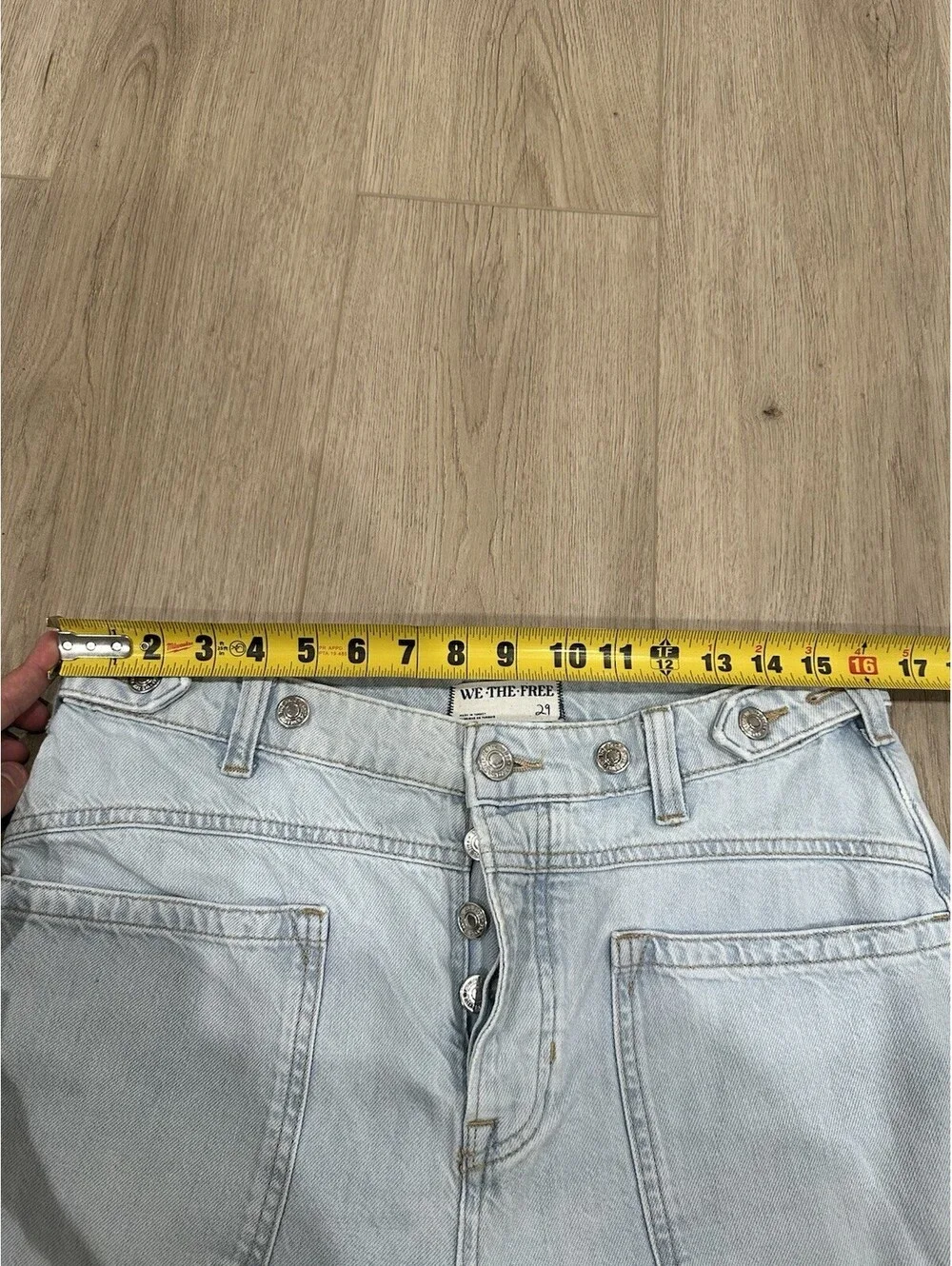 We The Free Palmer Jeans Women’s Size 29x31 Wide Leg High Rise